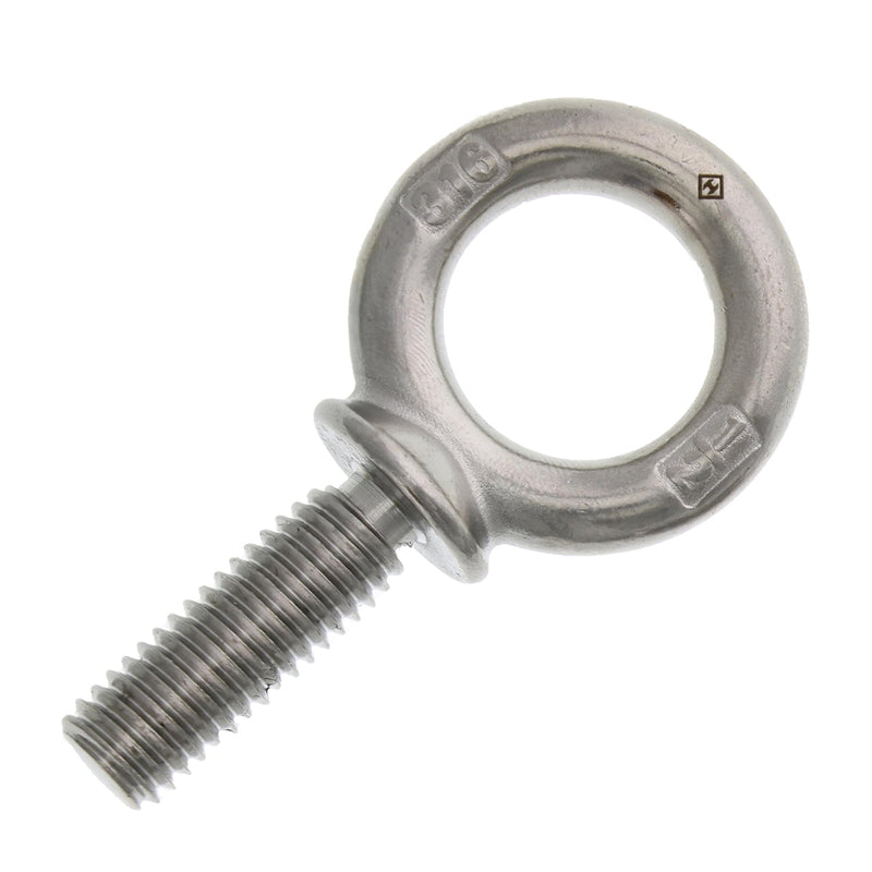 1/2" x 1-1/2" Stainless Steel Machinery Eye Bolt