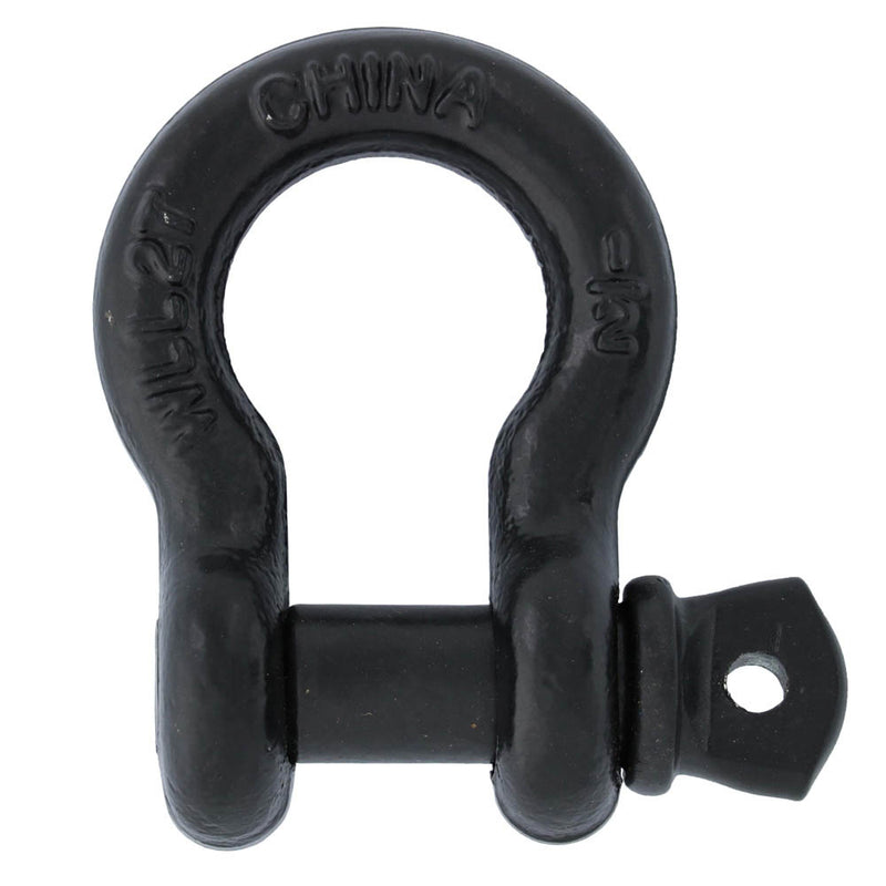 1/2 in., 2 ton, Black Powder Coated Galvanized Screw Pin Anchor Shackle