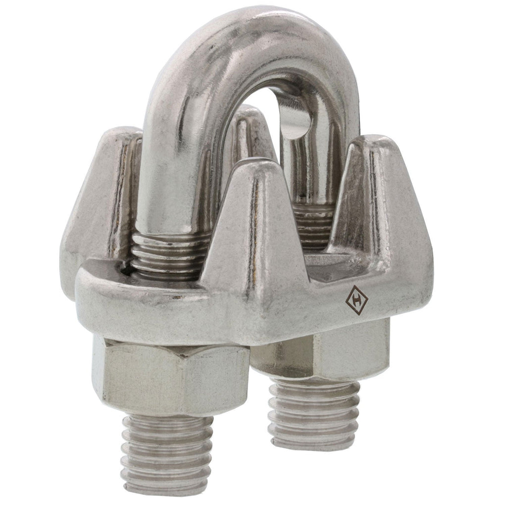1/4 Type 316, Stainless Steel Cast Wire Rope Clip
