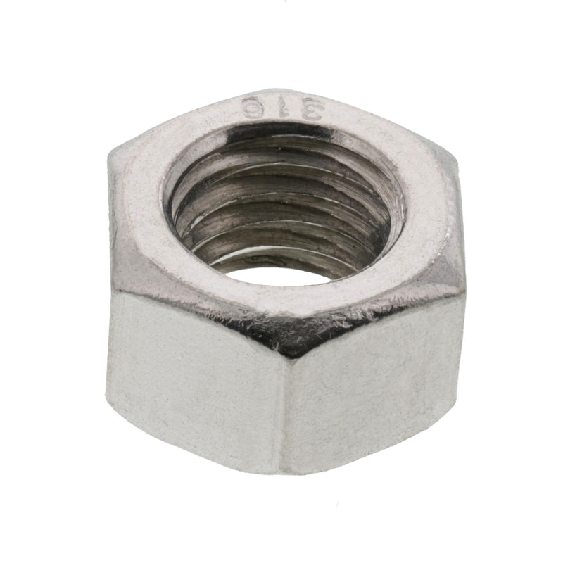 1/2" - 13 TPI,  Stainless Steel Left Hand UNC Hex Nuts