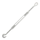 Half Inch X 12 Inch Hook Eye Turnbuckle Opened