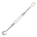 Half Inch X 9 Inch Hook Eye Turnbuckle Opened