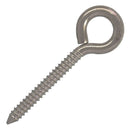 1/2" x 4" Stainless Steel Lag Eye Bolt