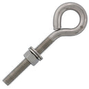 1/2" x 4" Stainless Steel Plain Eye Bolt