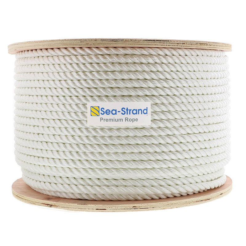 1/2 in. x 400 ft. Twisted Nylon Rope White
