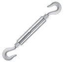 1/2" x 6" Chicago Hardware Hot Dip Galvanized Hook x Hook Turnbuckle