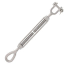 1/2" x 6" Stainless Steel Jaw x Eye Turnbuckle