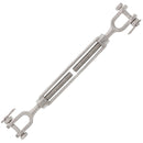 1/2" x 6" Stainless Steel Jaw x Jaw Turnbuckle