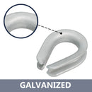 Heavy Duty Galvanized Thimble Material Type 