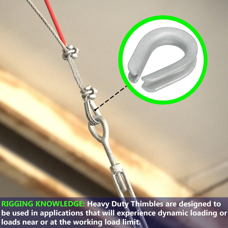 Heavy-Duty Thimble - 1-1/8 - 1-1/4 Wire Rope