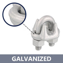 Hot Dip Galvanized Wire Rope Clip Material Type 