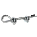 Hot Dip Galvanized Wire Rope Clips With Heavy Duty Galvanized Thimble 