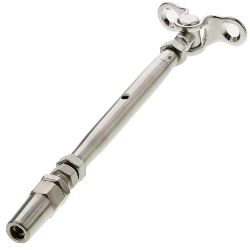 1/8" Stainless Steel Deck Toggle x Swageless Turnbuckle