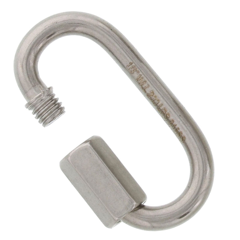one eighth inch stainless steel quick link alt