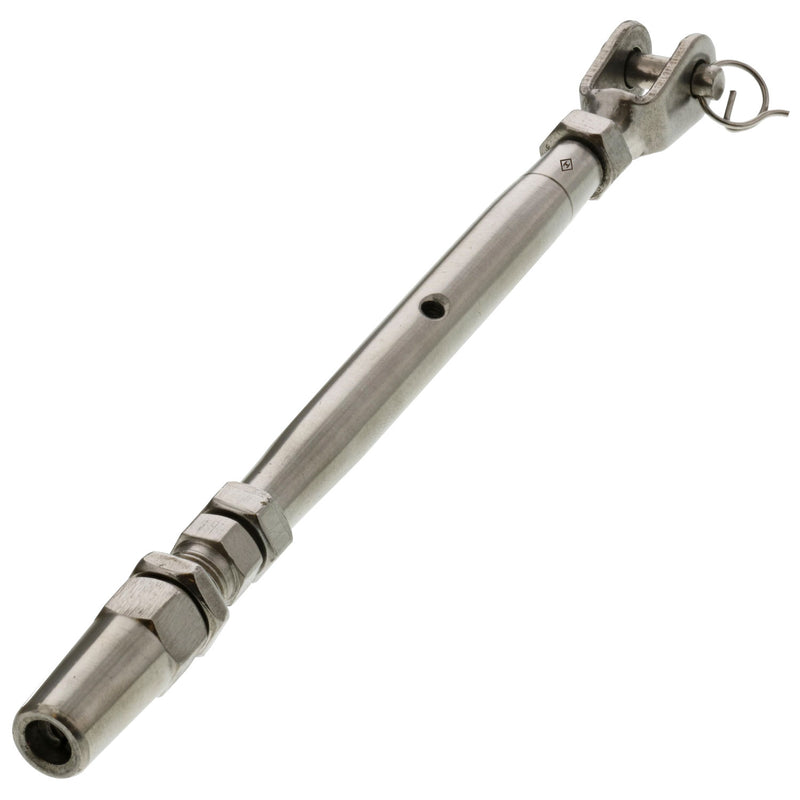 1/8" Stainless Steel Jaw x Swageless Turnbuckle