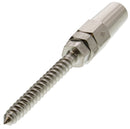 1/8" Stainless Steel Swageless Lag Stud