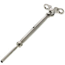 1/4" x 3-1/4" S.S., Deck Toggle Jaw x Swage Turnbuckle for 1/8" Cable