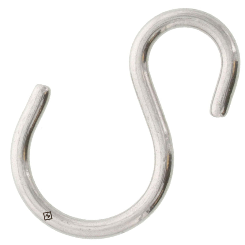 1/8" x  1-3/16" Stainless Steel Asymmetric S Hook