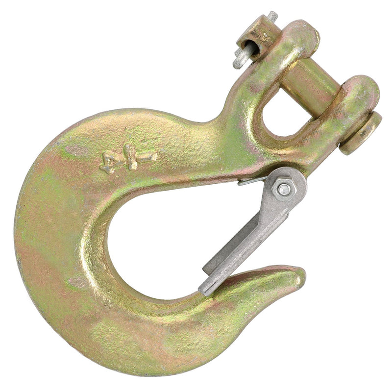 1/4" Grade 70 Clevis Slip Hook, for Transport use, Yellow Chromate
