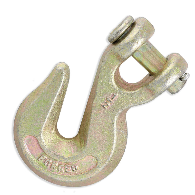 1/2" Grade 70 Clevis Grab Hook, for Transport use, Yellow Chromate