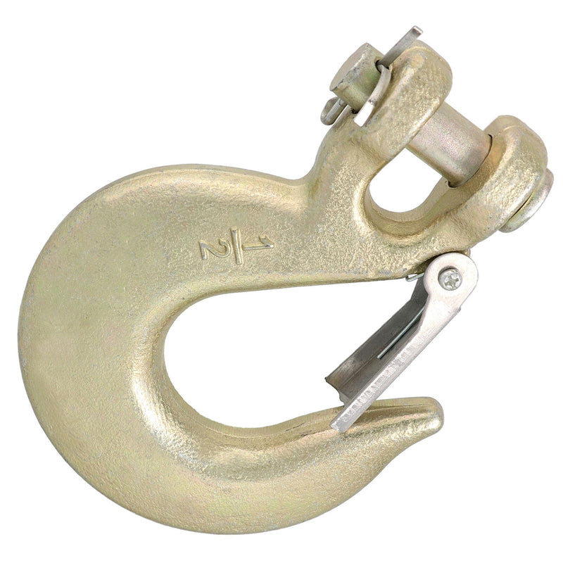 1/2" Grade 70 Clevis Slip Hook, for Transport use, Yellow Chromate