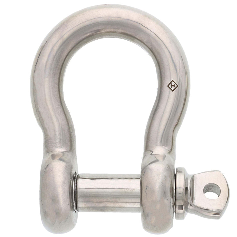 1 in., 12504 lb, Type 316 Stainless Steel Screw Pin Anchor Shackle