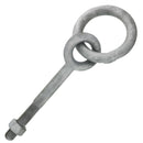 1" x 9" Chicago Hardware Drop Forged Hot Dip Galvanized Regular Ring Eye Bolt