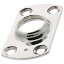 1" Tubing, 90 Degree Stainless Steel Rectangular Flat Base for Welding