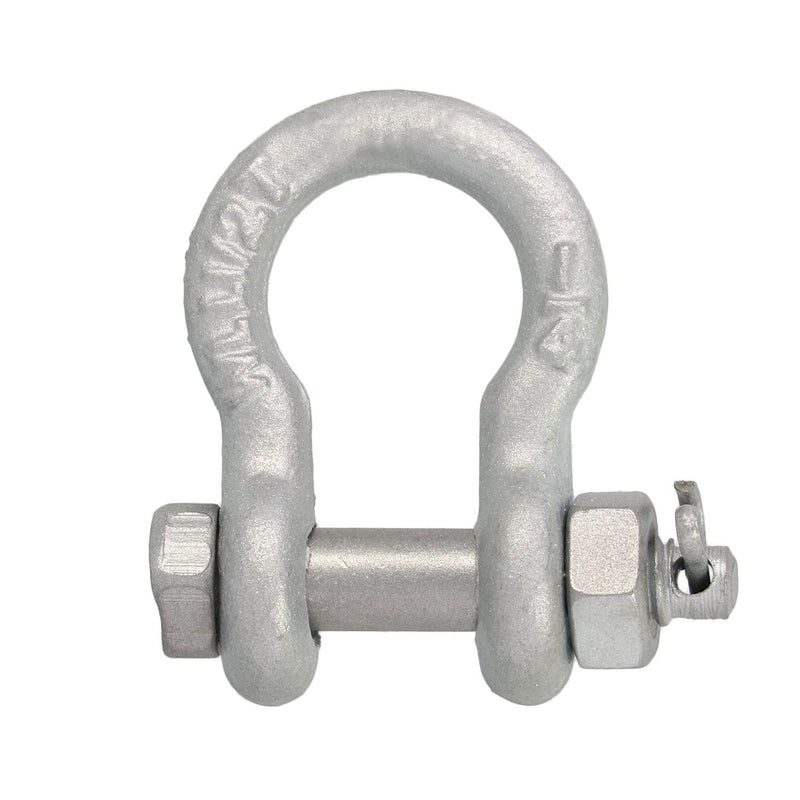 1/4 in., 1/2 ton, Galvanized Bolt-Type Anchor Shackle