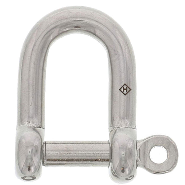 1/4" Stainless Steel Captive Pin D Shackle#Size_1/4"