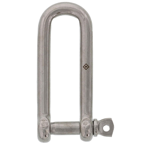 1/4" Stainless Steel Screw Pin Long D Shackle#Size_1/4"