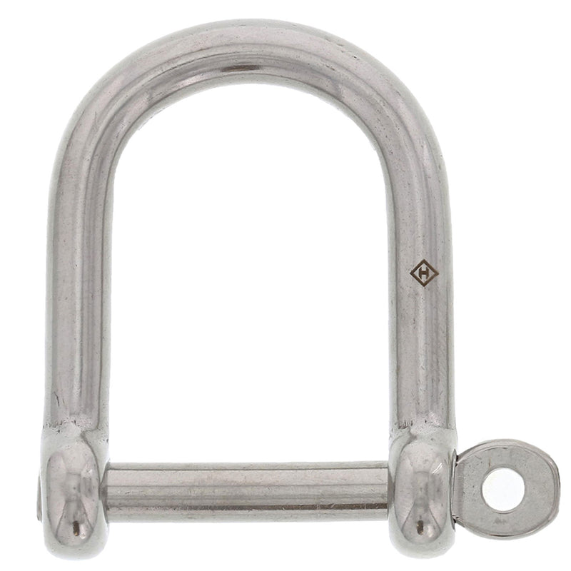 1/4" Stainless Steel Screw Pin Wide D Shackle