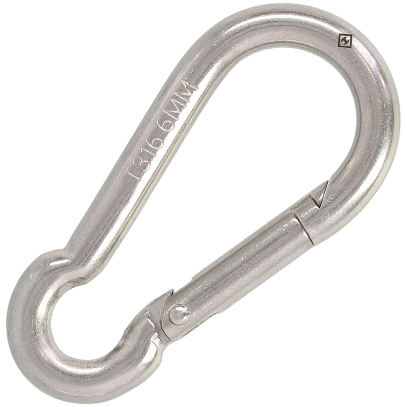 1/4" Stainless Steel Spring Snap Link