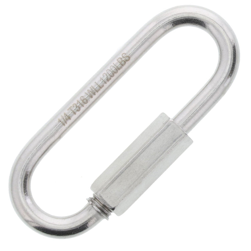 1/4" Stainless Steel Big Opening Quick Link