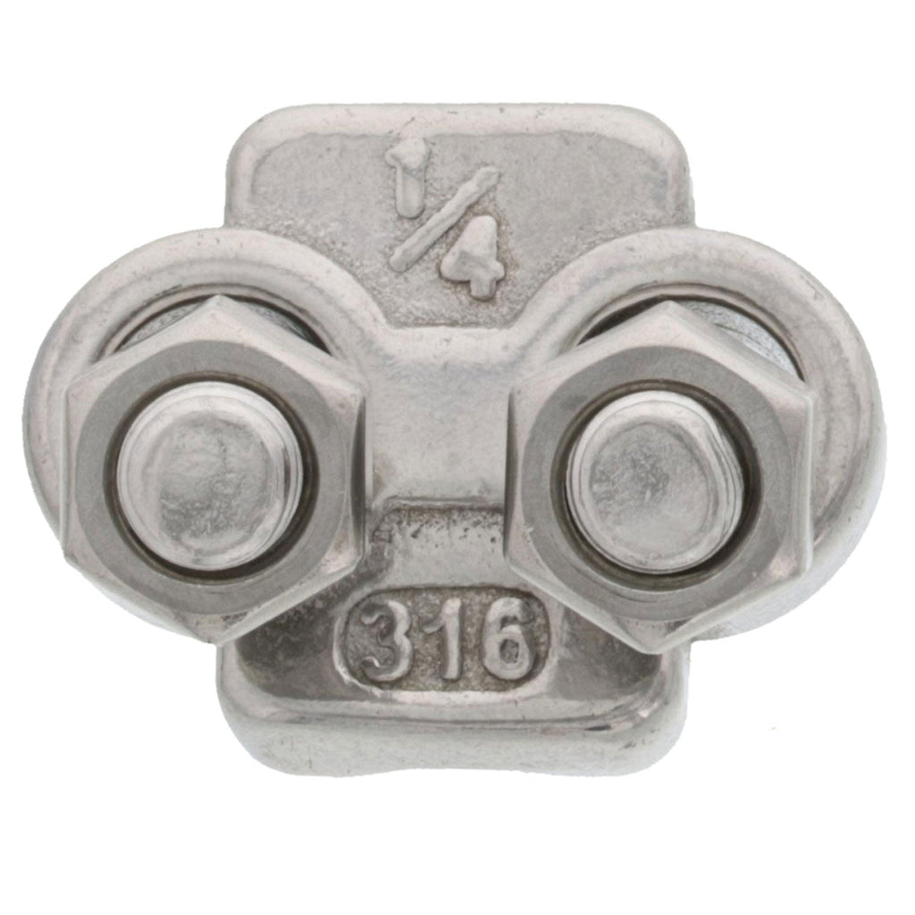 1/8 Type 316, Stainless Steel Cast Wire Rope Clip