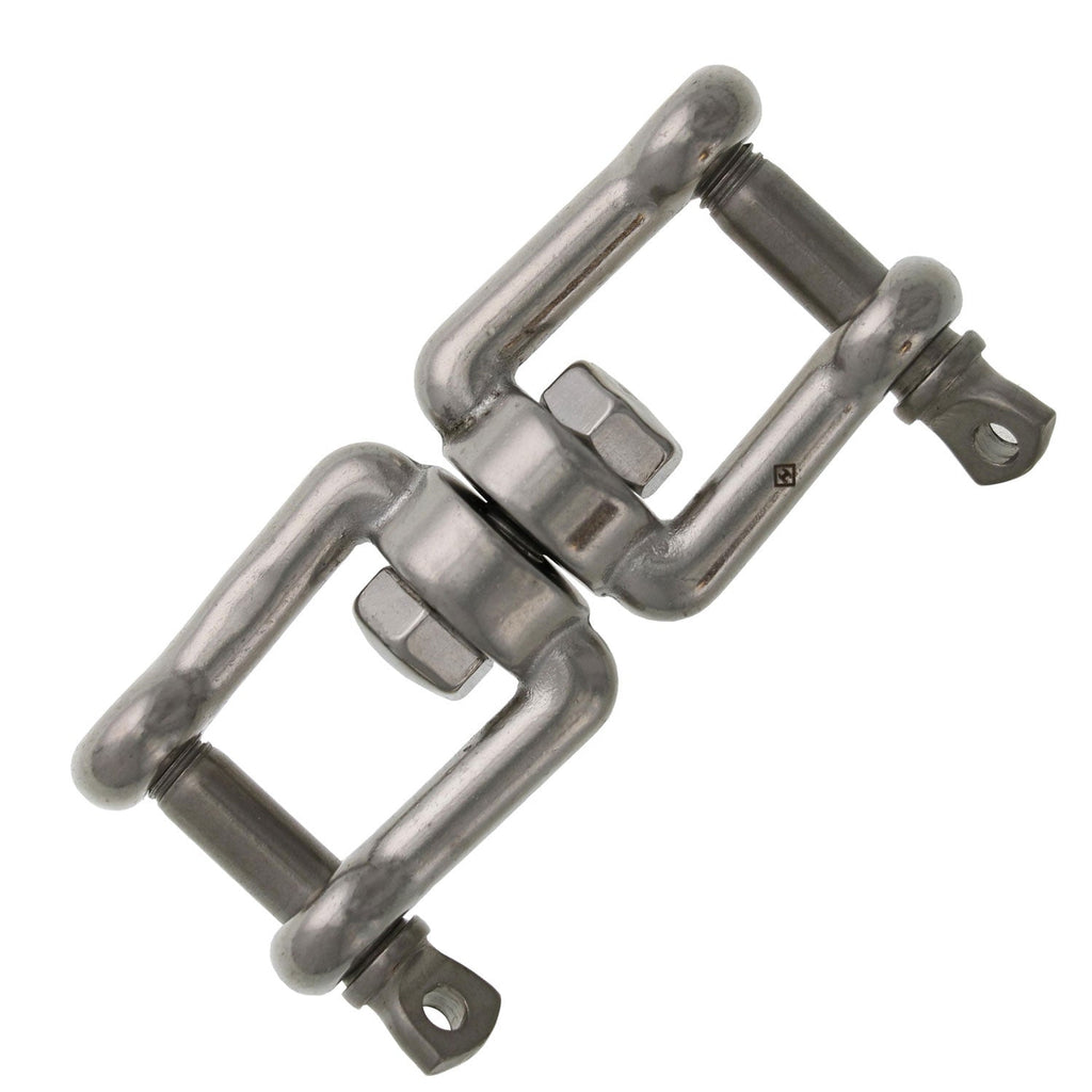 1PCS 304 Stainless Steel Jaw And Eye Anchor Swivel 4mm 5mm 6mm 8mm 10mm Polished Marine Anchor Chain Swivels Stainless Steel I.923658627