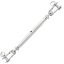 1/4" x 3-3/4" Stainless Steel Pipe Style Toggle Jaw x Jaw Turnbuckle