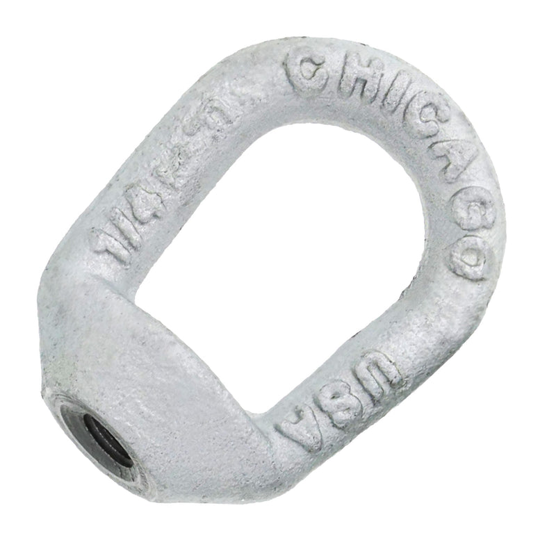 1/4" Chicago Hardware Drop Forged Hot Dip Galvanized Eye Nut with 1/4" Bail