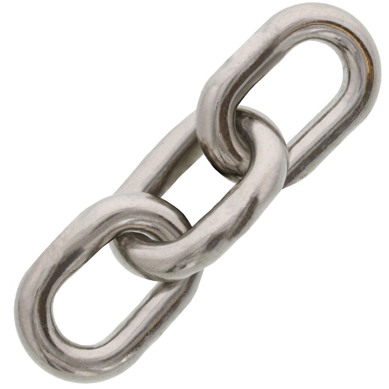 1/4" Type 316, Stainless Steel Windlass Chain (Sold Per Foot)