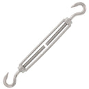 1/4" x 4" Stainless Steel Hook x Hook Turnbuckle