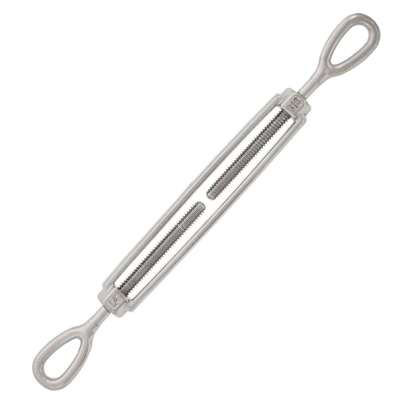 1/4" x 4" Stainless Steel Eye x Eye Turnbuckle#Size_1/4" x 4"