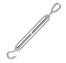 1/4" x 4" Stainless Steel Hook x Eye Turnbuckle