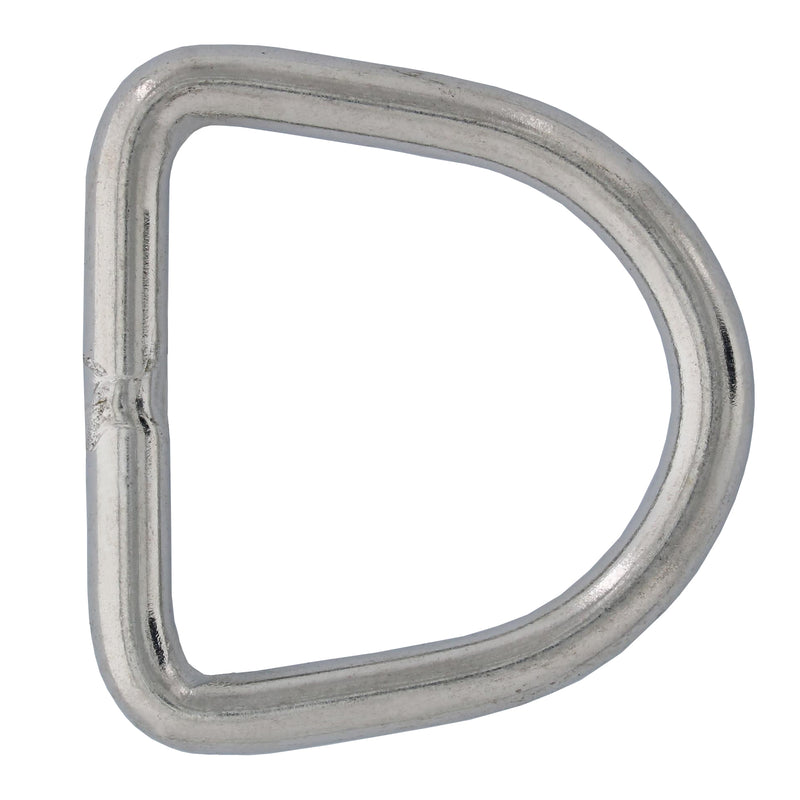1/4" x 1-9/16" Stainless Steel D Ring