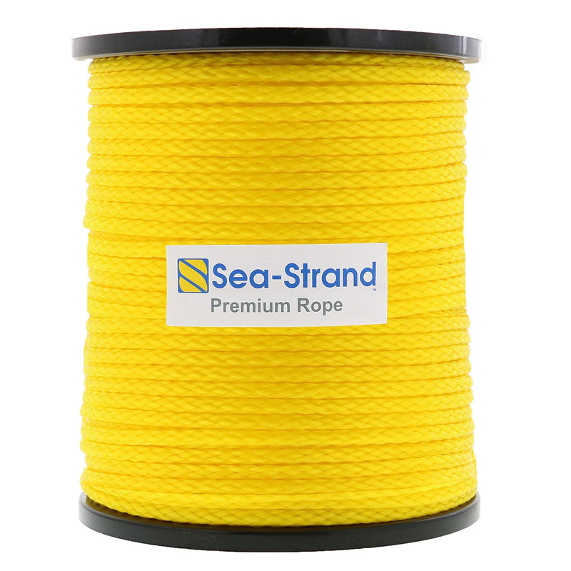 1/4" x 600' Reel, Yellow, Hollow Braid Polypropylene Rope