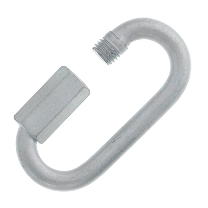 Eighth Inch Zinc Plated Quick Link Opened