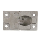 seven eighths inch tubing 45 degree stainless steel rectangular concave base