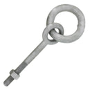7/8" x 8" Chicago Hardware Drop Forged Hot Dip Galvanized Regular Ring Eye Bolt
