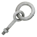 7/8" x 5" Chicago Hardware Drop Forged Hot Dip Galvanized Regular Ring Eye Bolt