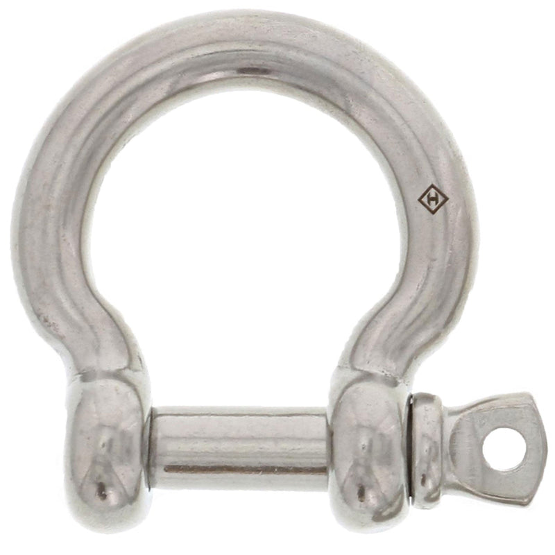 15/32" Stainless Steel Screw Pin Bow Shackle