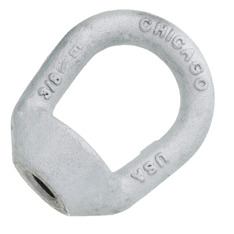 7/16" Chicago Hardware Drop Forged Hot Dip Galvanized Eye Nut with 3/8" Bail